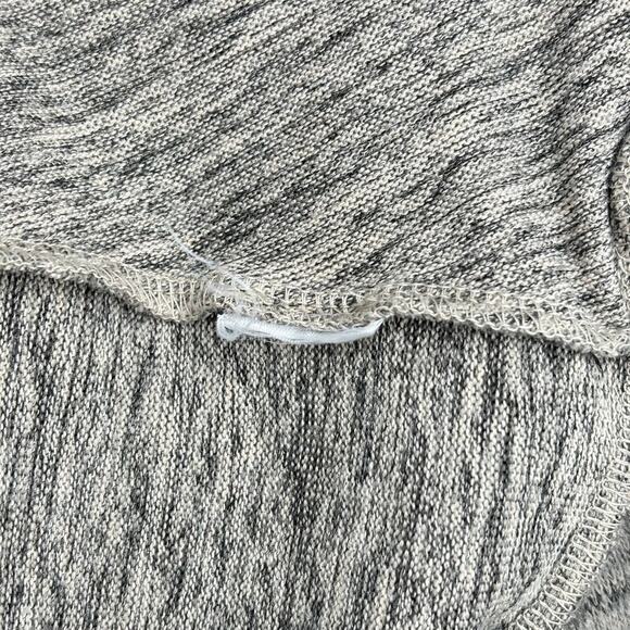 LOGO by Lori Goldstein Tunic Cardigan Sweater Top Mixed Media Marled Gray 1X - Picture 9 of 9